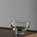 Japanese Style Hexagonal Glass Tea Cup - Image 3