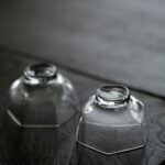 Japanese Style Hexagonal Glass Tea Cup - Image 6