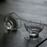 Japanese Style Hexagonal Glass Tea Cup - Image 7