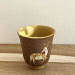 Handpainted Deer Zisha Duan Ni Clay Teacup - Image 2